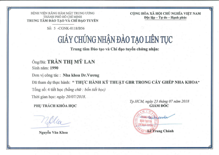 chung-nhan-dao-tao-lien-tuc-ky-thuat-cay-ghep-gbr-2018